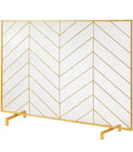 Fireplace Screen Single-Panel Guard Cover