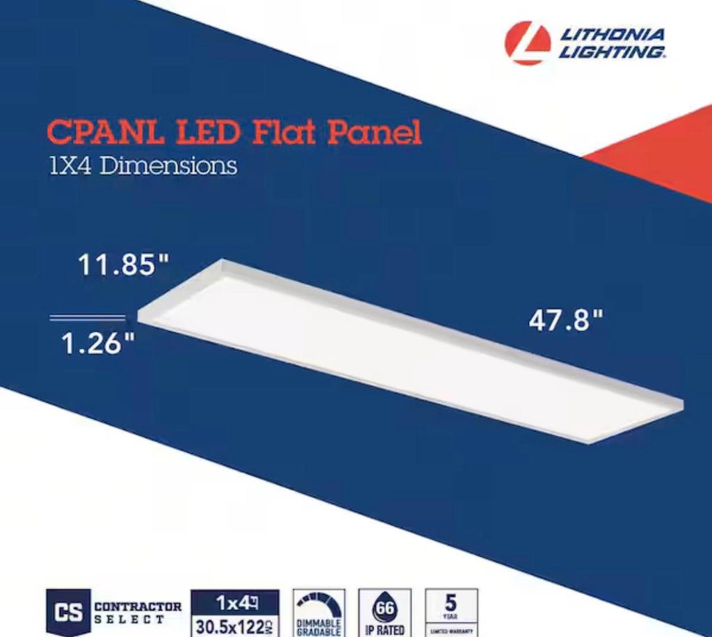 1 ft. x 4 ft. 4000 Lumens LED Panel Light