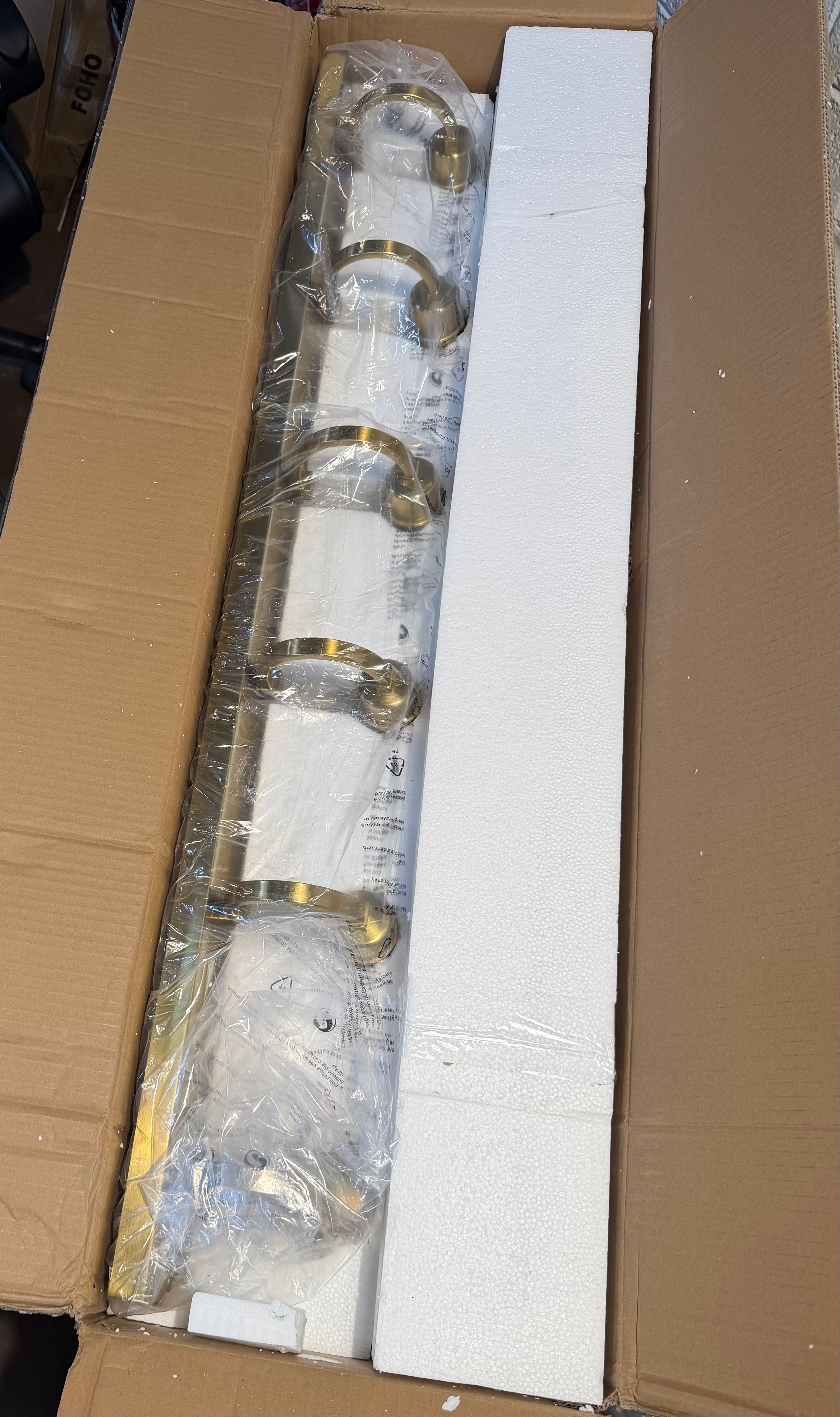 6-Light Brushed Gold Vanity Light