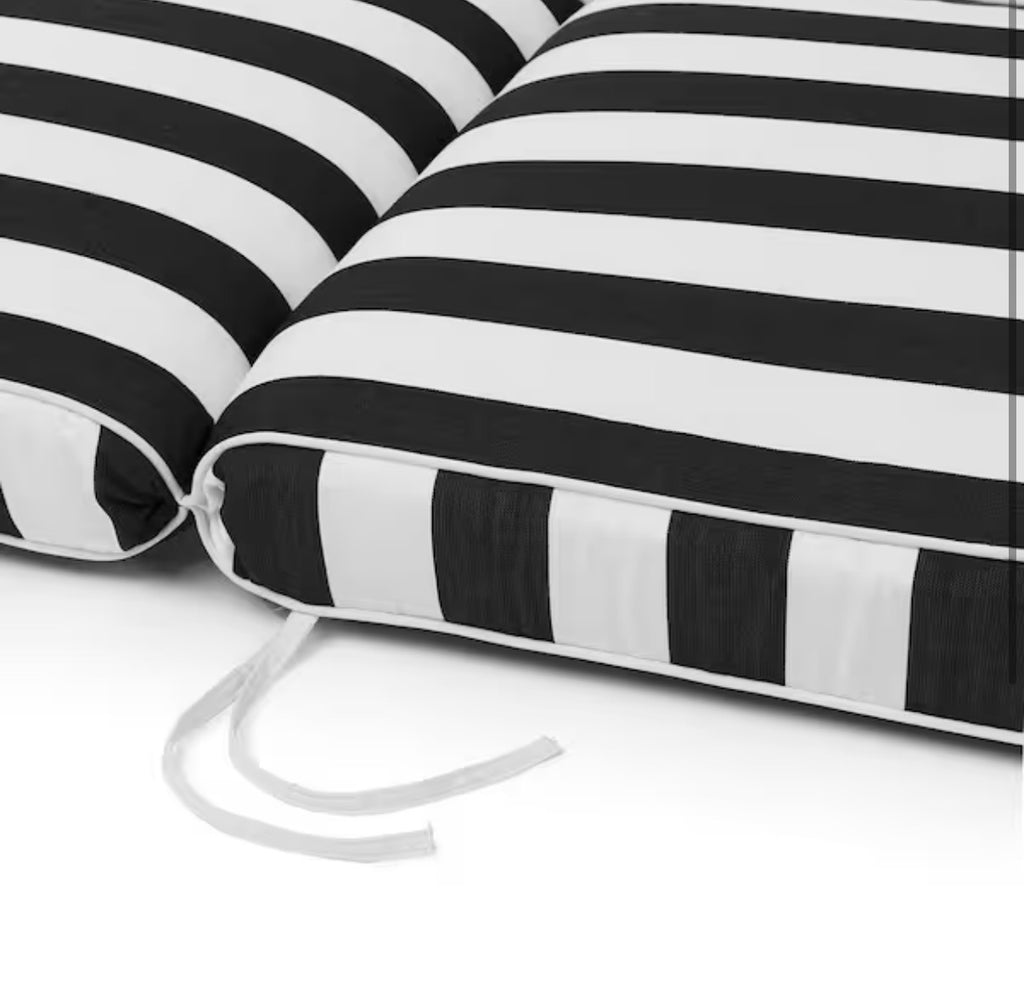 Cabana Stripe Reversible Outdoor Chaise Lounge cushion