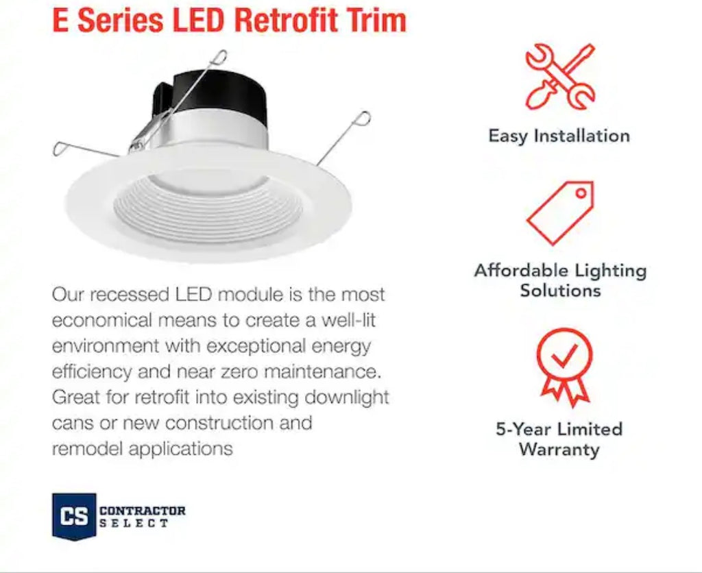 6-Pack LED Recessed Ceiling Lights