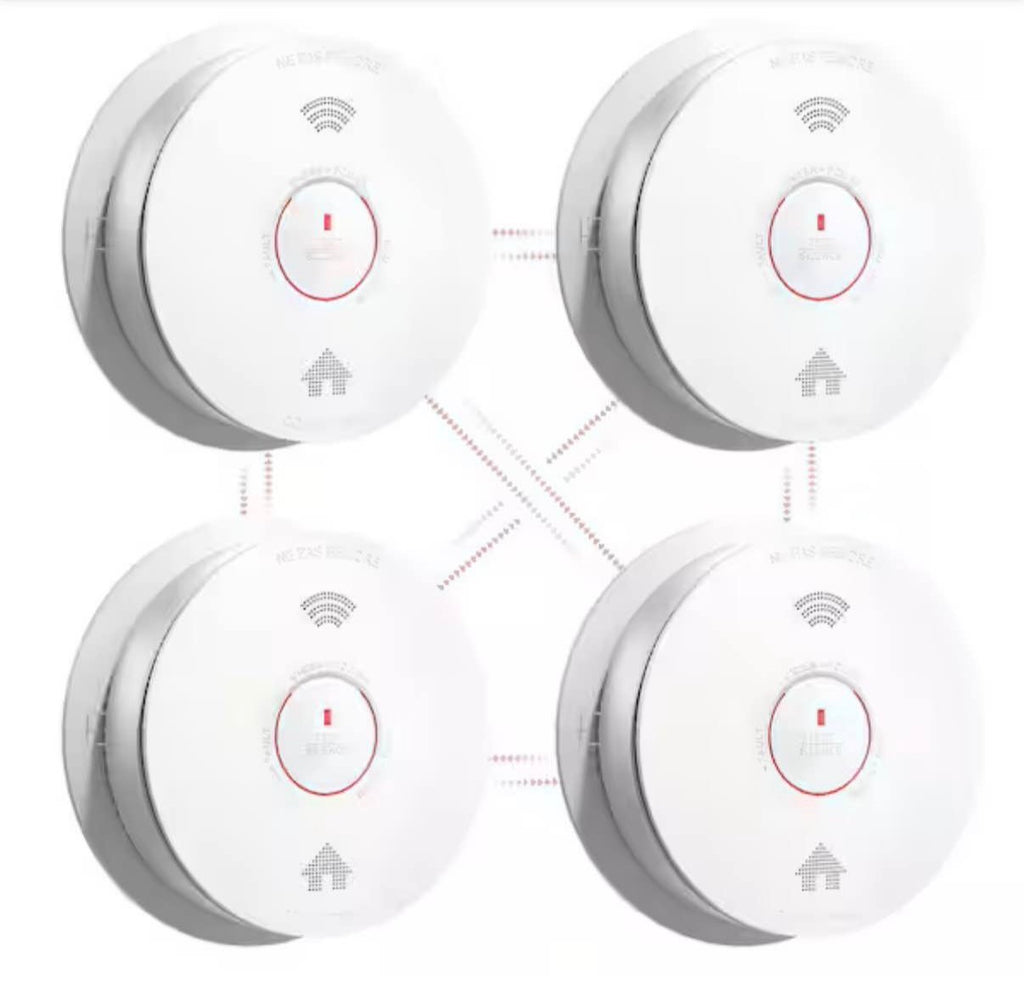 Smoke Detector with Voice Alarm 4 pcs