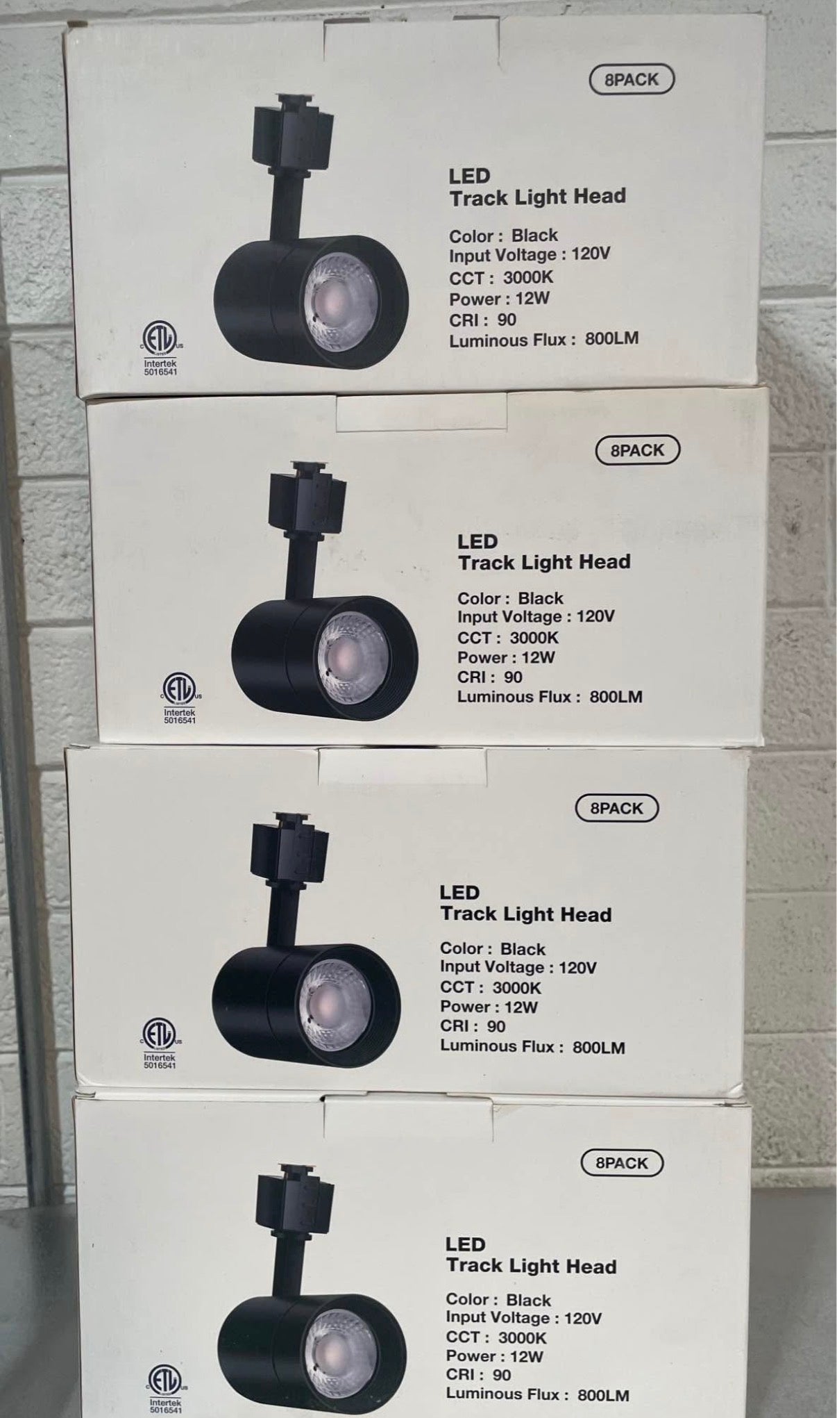 LED Track Lighting Heads  8 Pack
