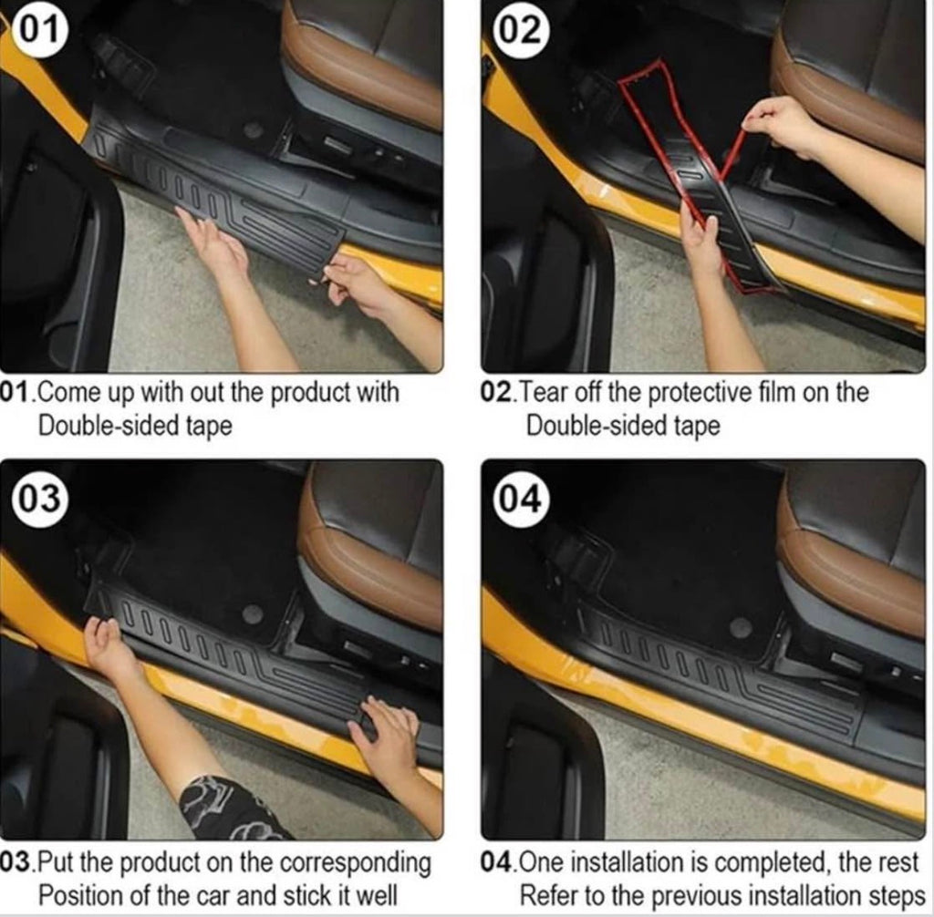 Car Door Sill Plate Protectors for Bronco Sport