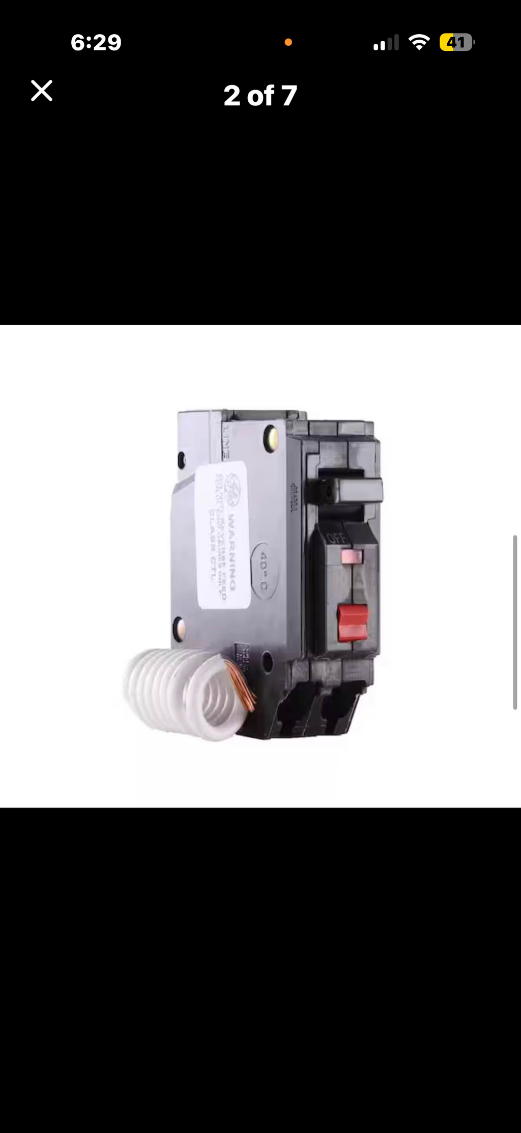 20 Amp 1-Pole Ground Fault Breaker with Self-Test