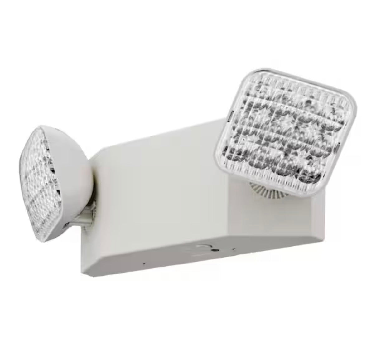 Integrated LED White Emergency Light Fixture with Battery