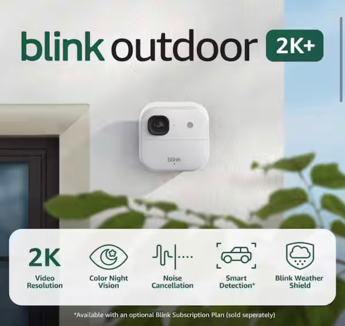 Outdoor 2K+Battery (Newest Model)Wireless Smart Security Camera