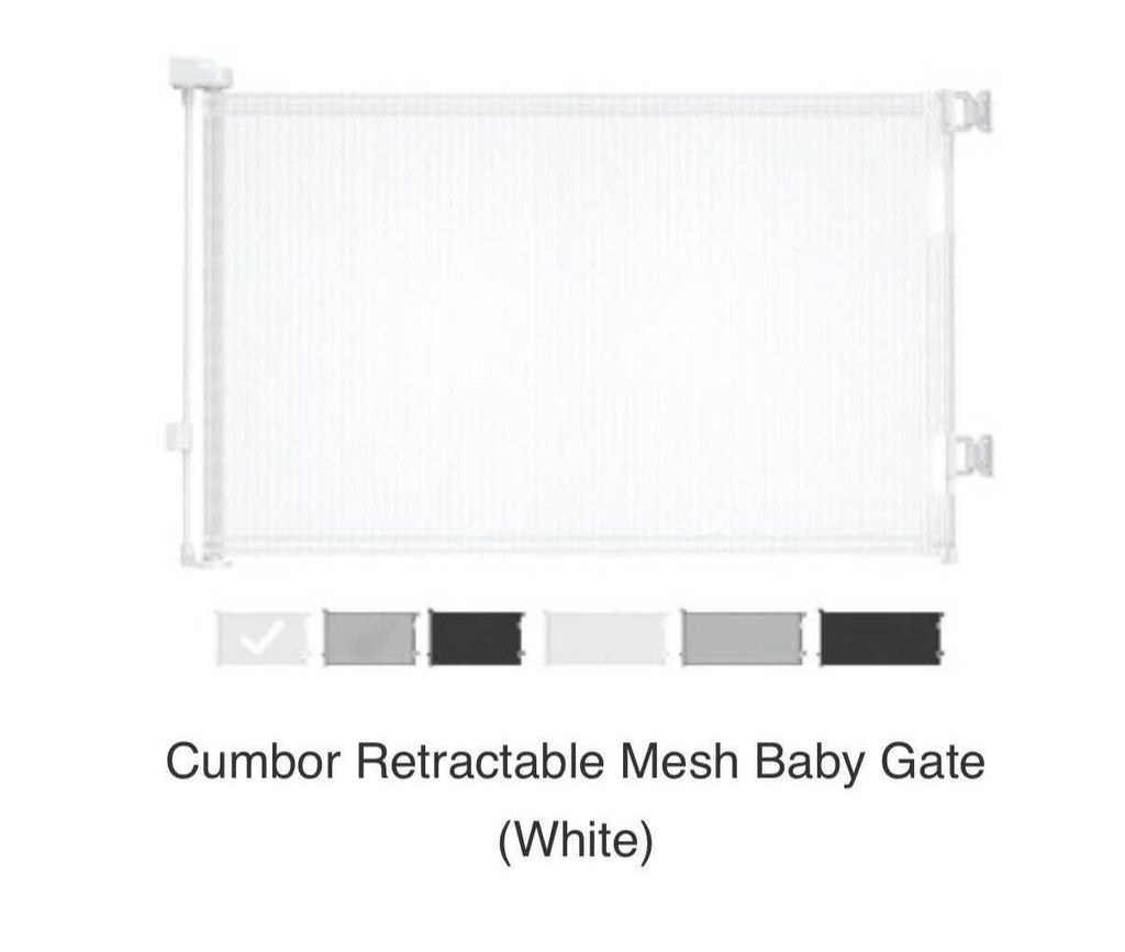 baby gate retractable 33" tall 55" wide