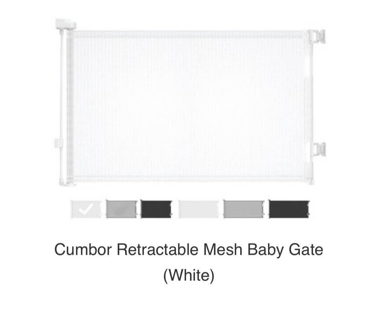 baby gate retractable 33" tall 55" wide