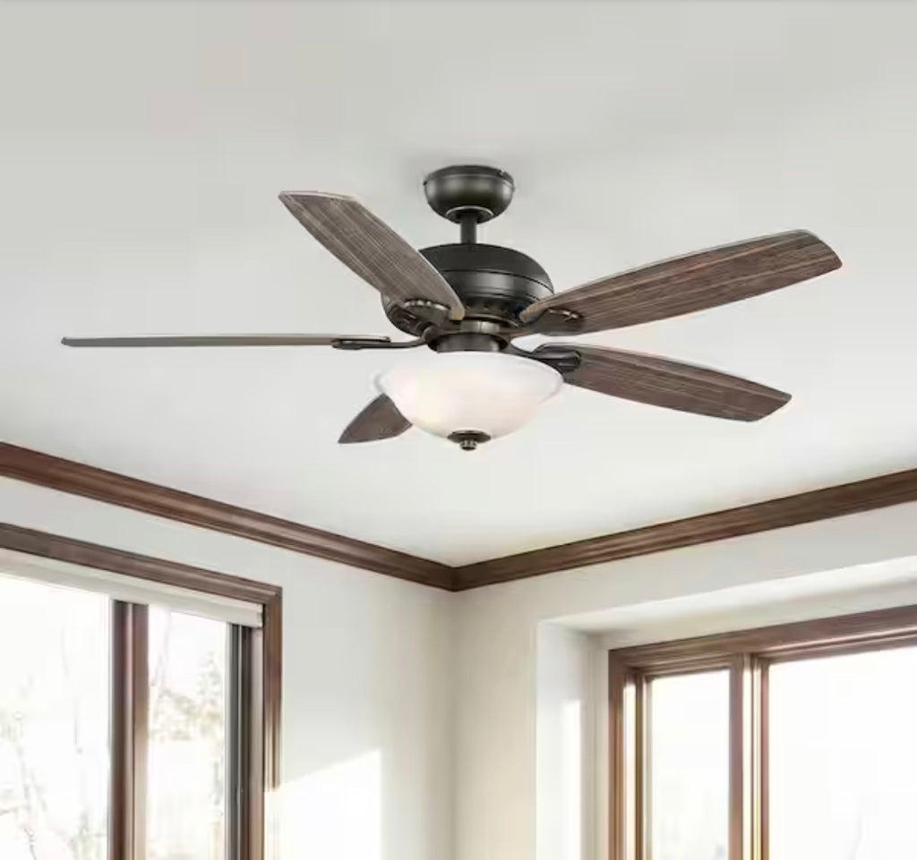 Southwind II 52 in. Indoor LED Bronze Ceiling Fan with Light Kit