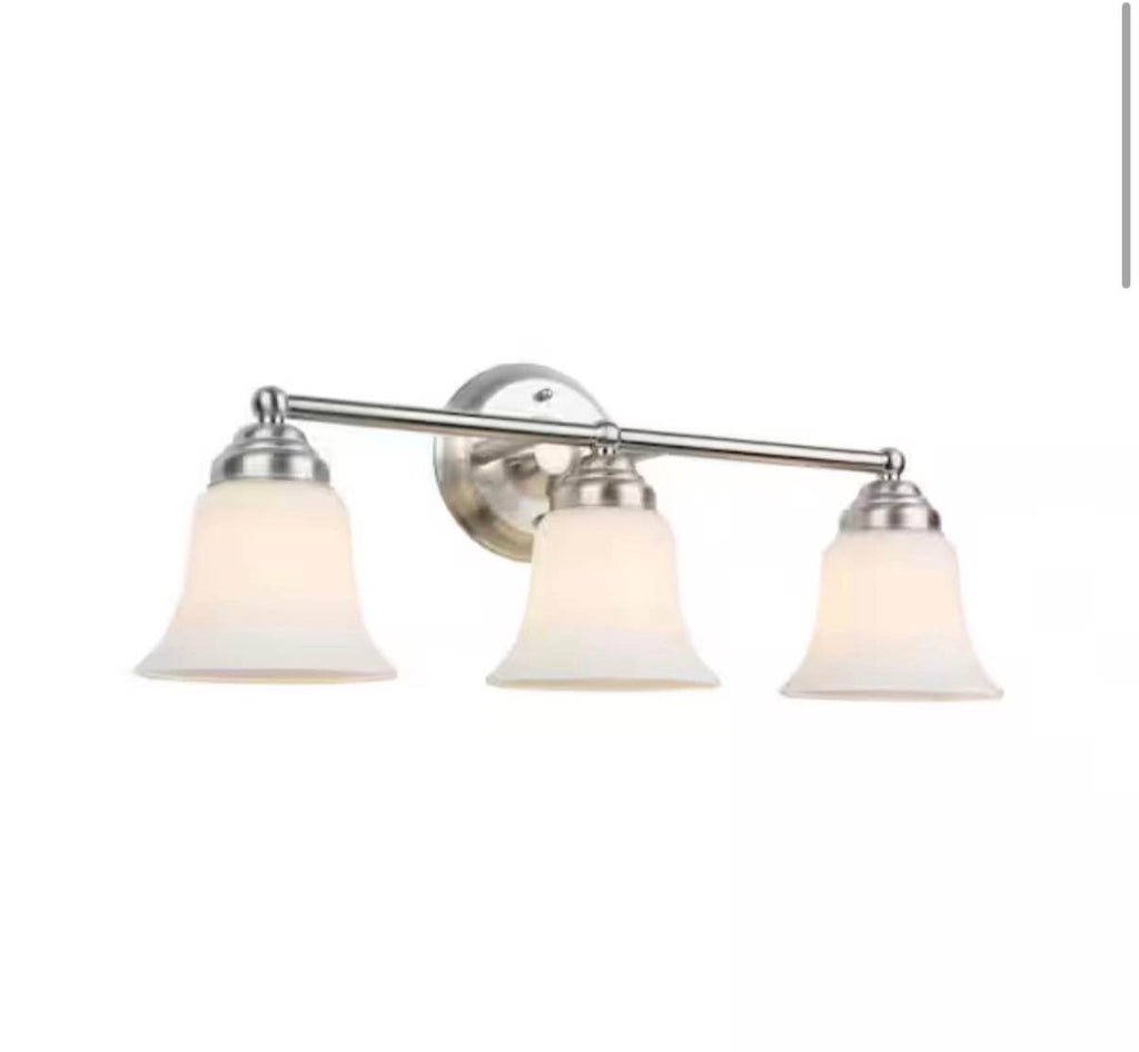 3-Light Brushed Nickel Vanity Light