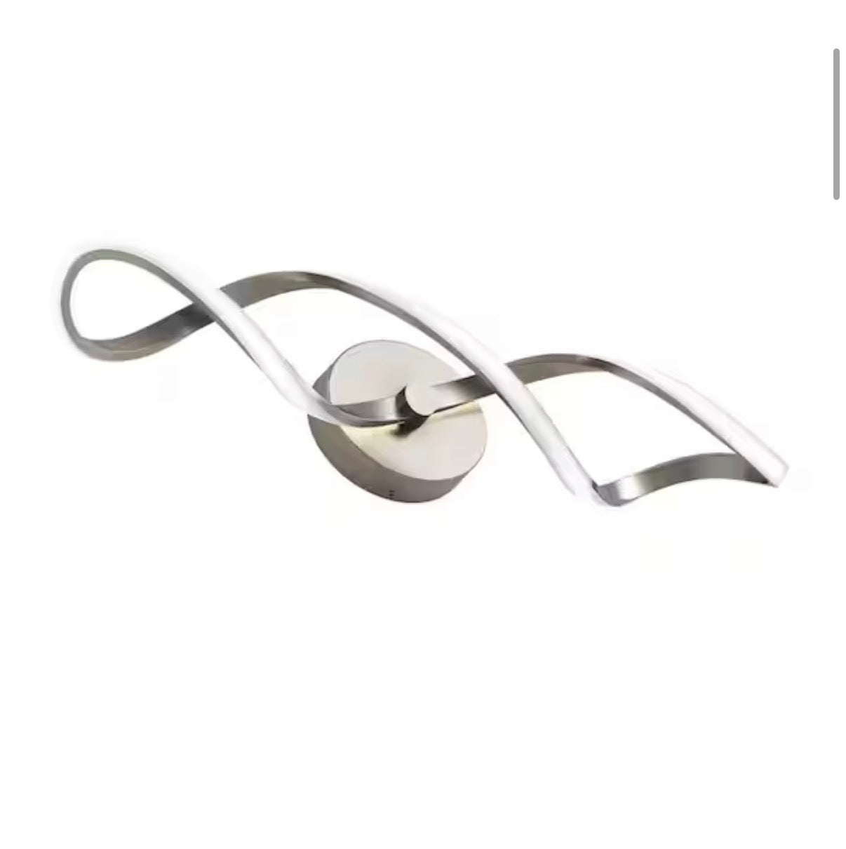 Swirl 26.6 in. Brushed Nickel Integrated LED Vanity Light