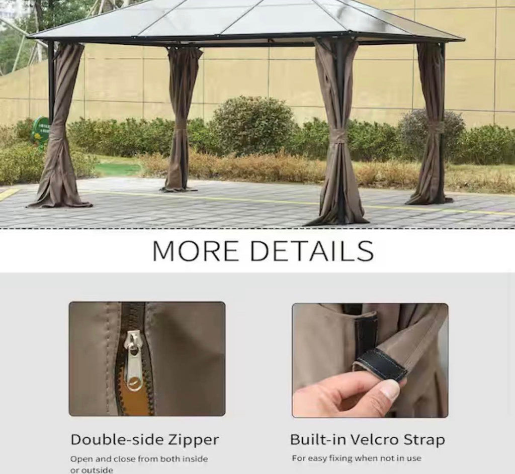 10 FT x 10 FT Gazebo Sidewall Set with 4 Panels