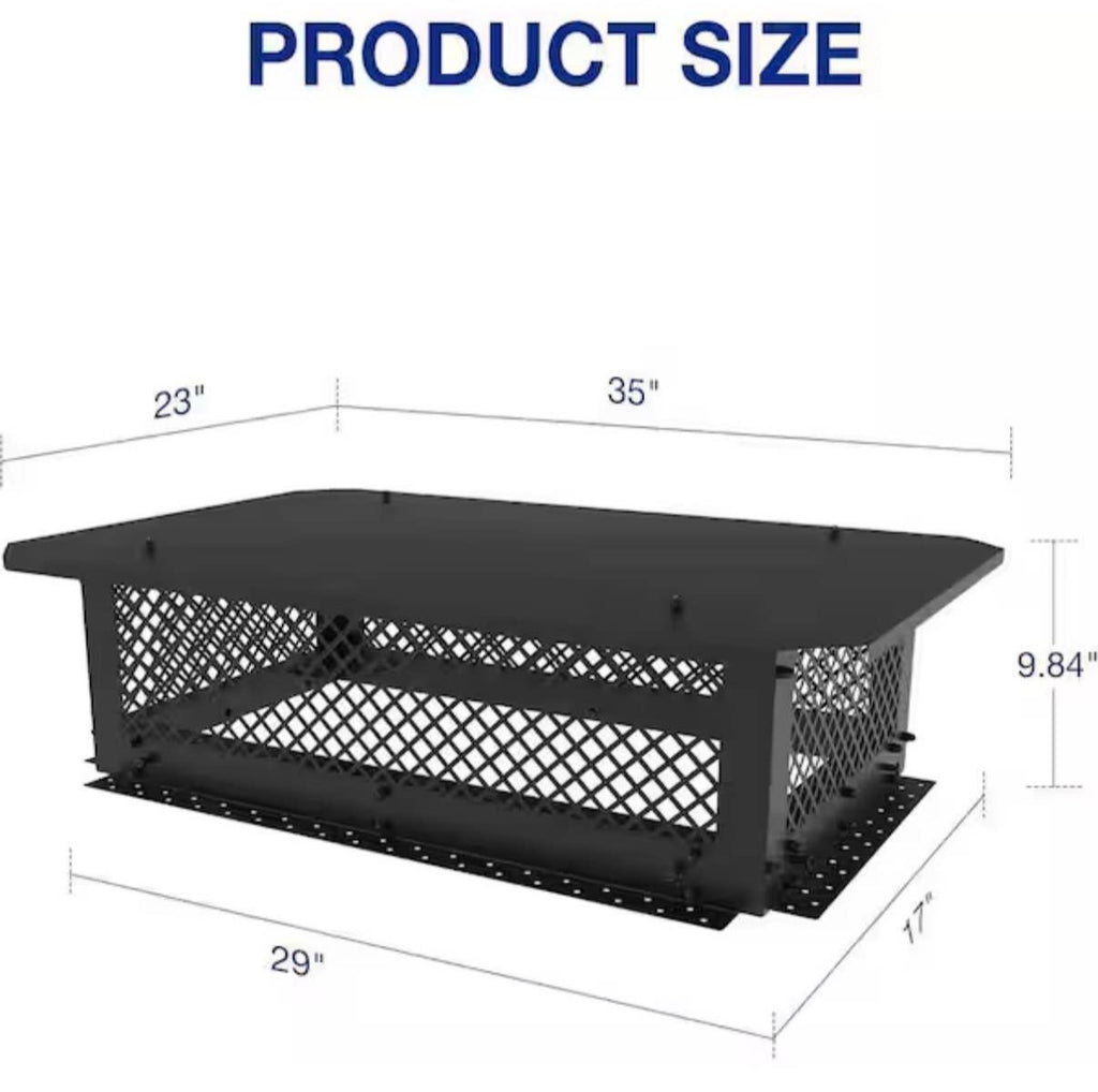 17 in. x 29 in. Fireplace Chimney Cap