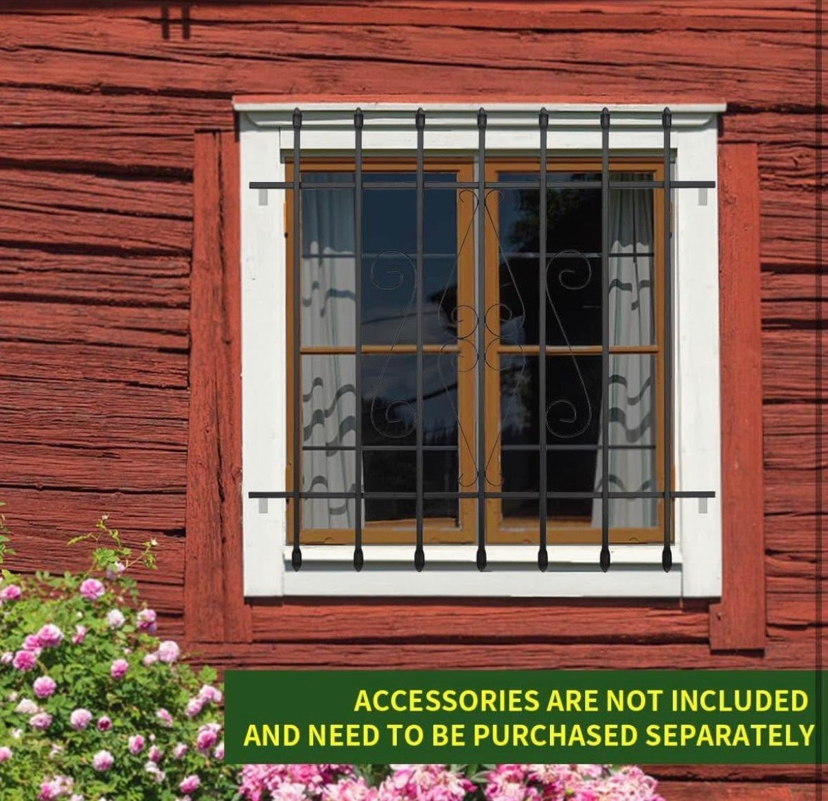 2 pack Window Security Bars Guards