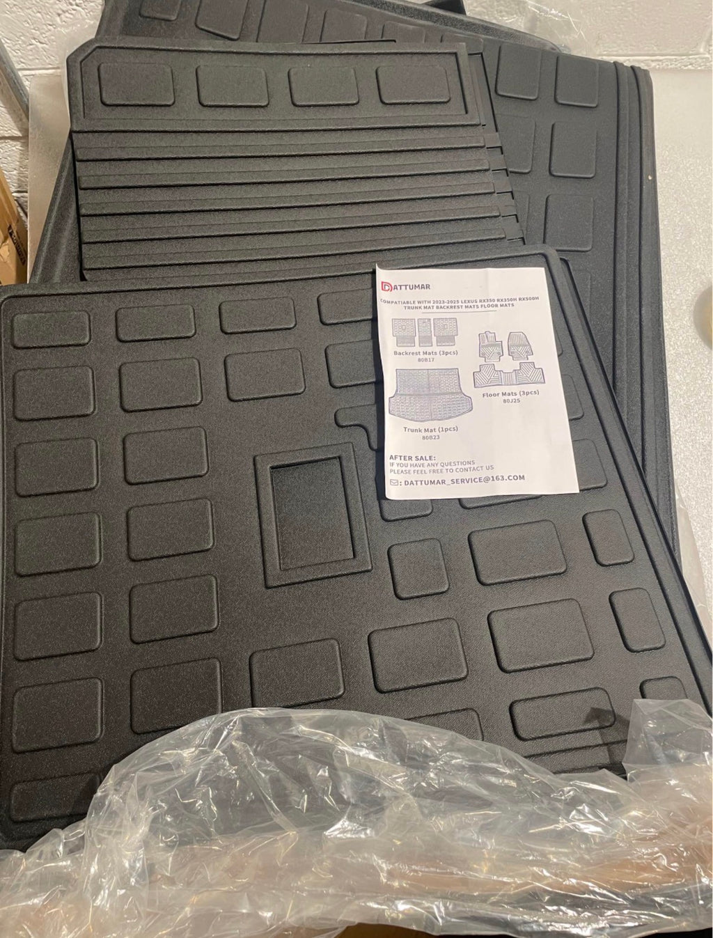 Floor Mats Compatible with 2023-2025 Lexus RX350