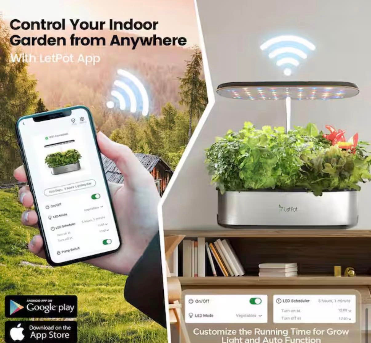 LetPot 5.5L Smart Indoor Garden Hydroponics Growing System