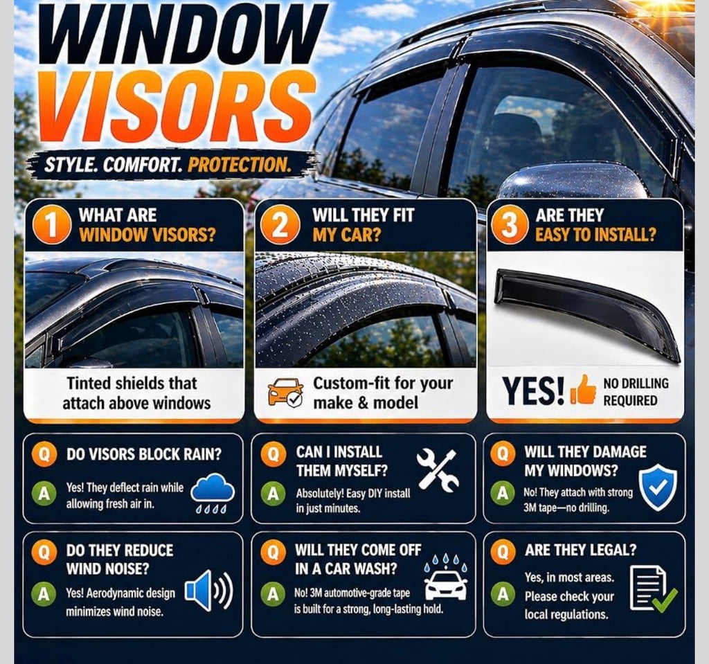 2020-2026 Window Visor Deflectors  for Ford Explorer