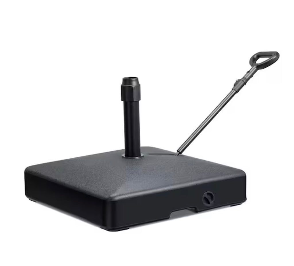 100 lbs. Plastic Patio Umbrella Base with Wheels