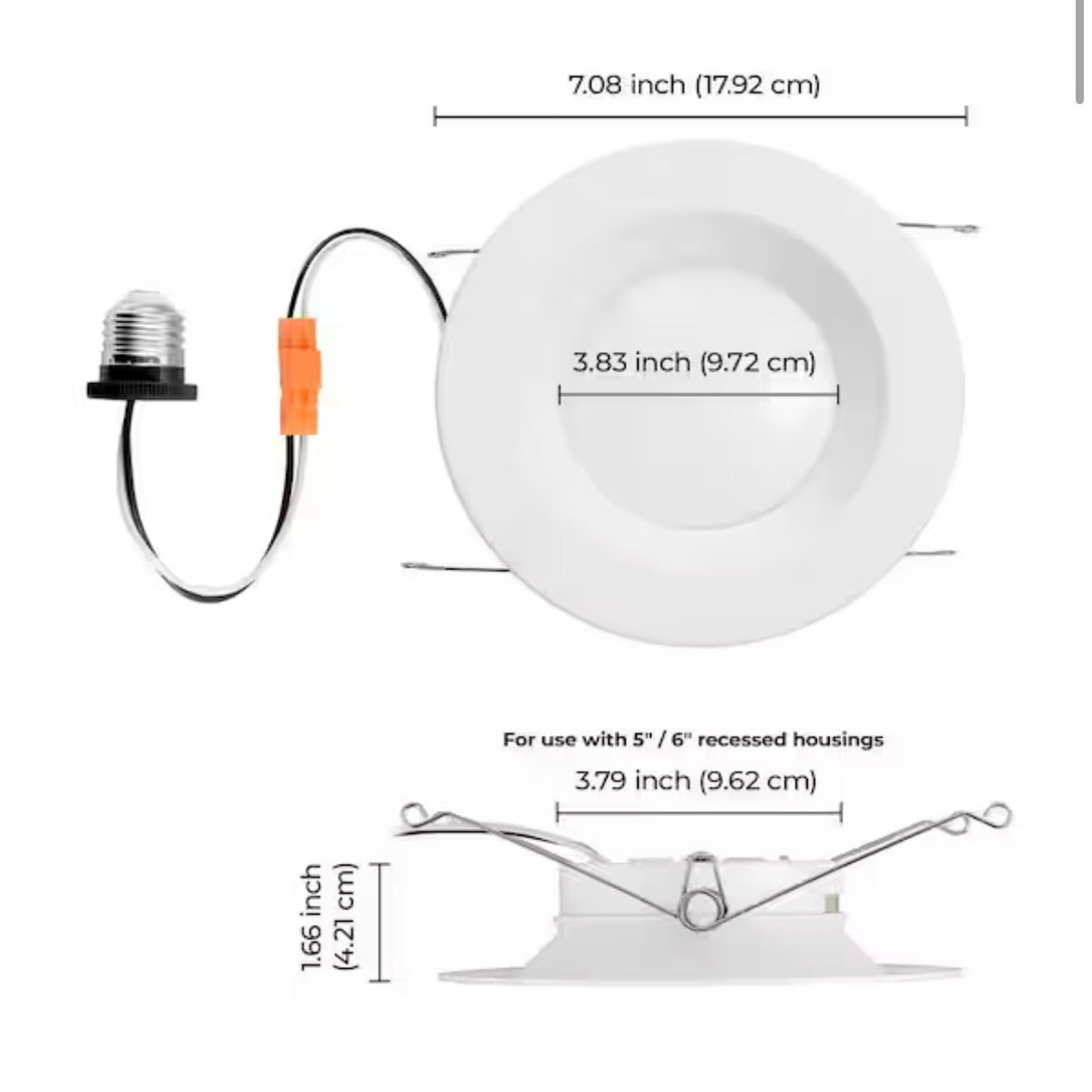 5/6 in. Adjustable CCT Dimmable Integrated LED Recessed Light (12 pack)