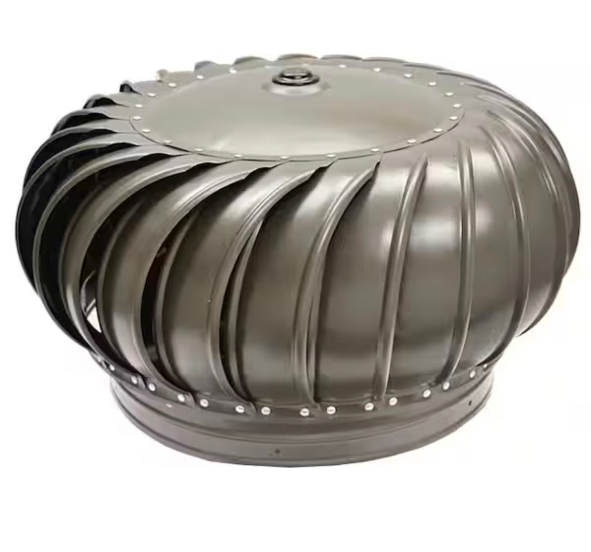 14 in. Aluminum Internally Braced Turbine Head in Weathered Wood