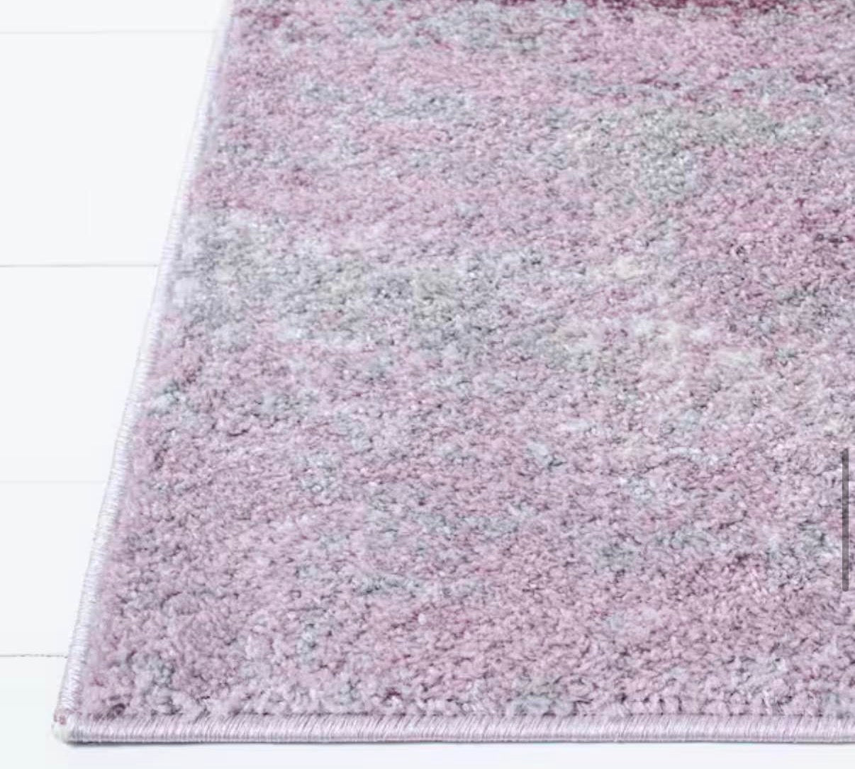 Adirondack Gray/Purple 8 ft. x 10 ft. Distressed Area Rug
