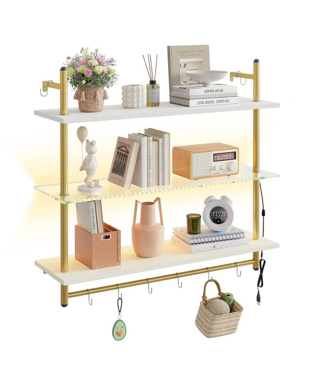 41" LED Floating Shelves for Wall