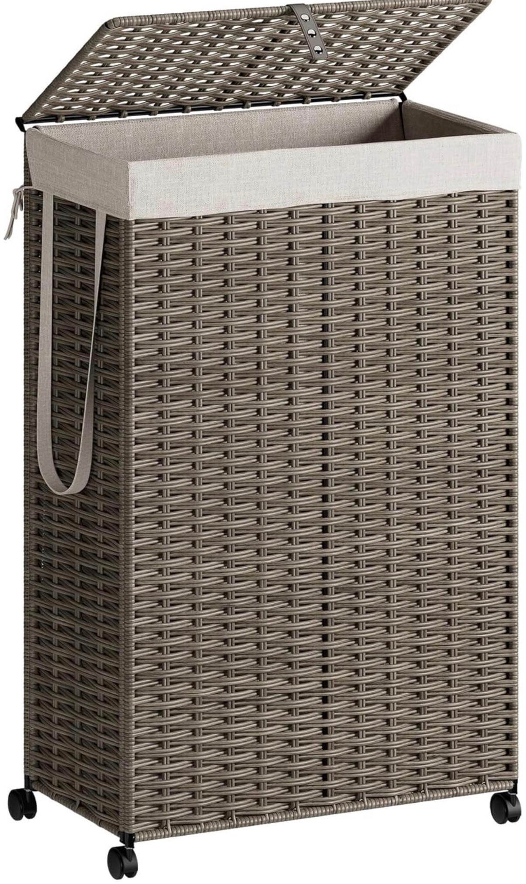 Rolling Laundry Hamper with Wheels and Lid