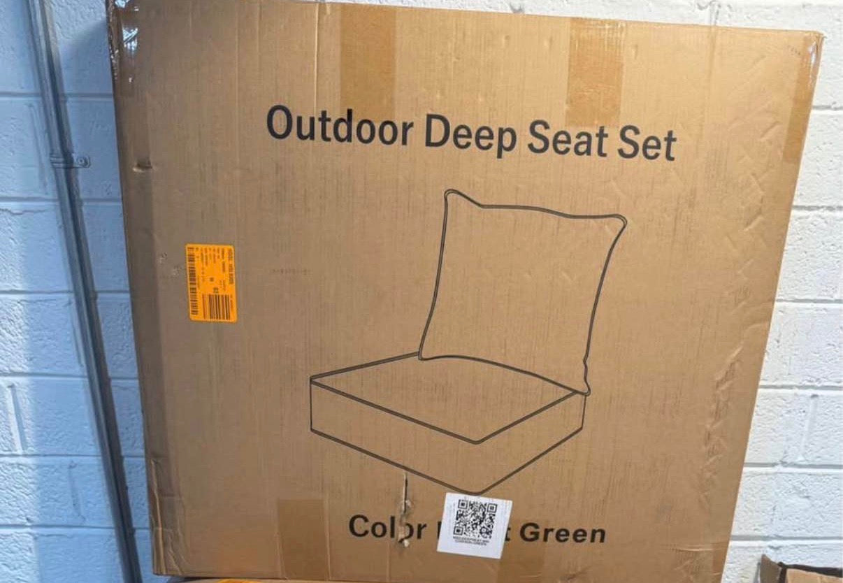Outdoor  Seat Cushion (2 -Pack) Green