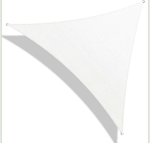 12 ft. x 12 ft. 190 GSM White Triangle Sun Shade Sail Screen