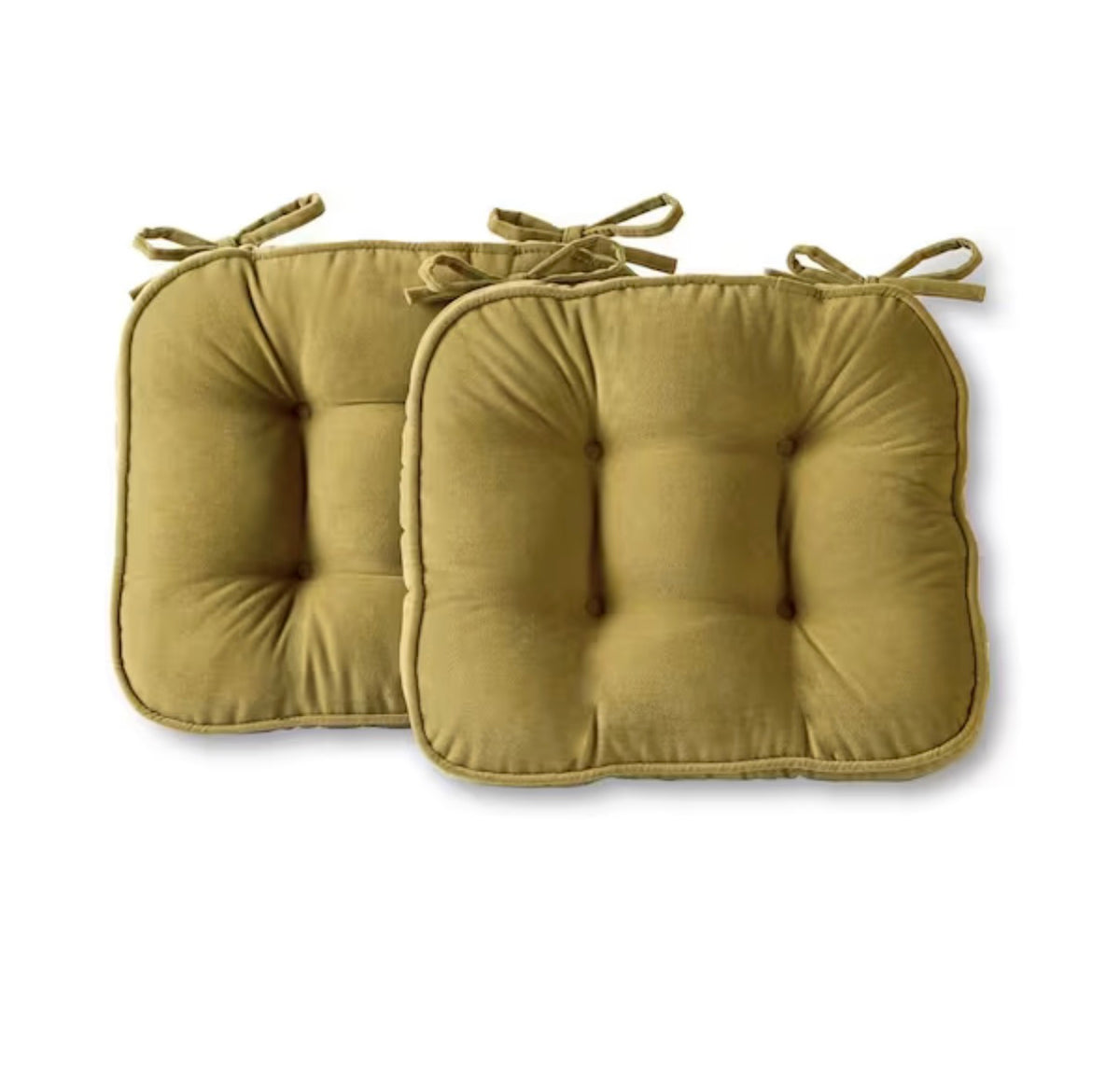 Hyatt Moss Microfiber Chair Pad (Set of 2)