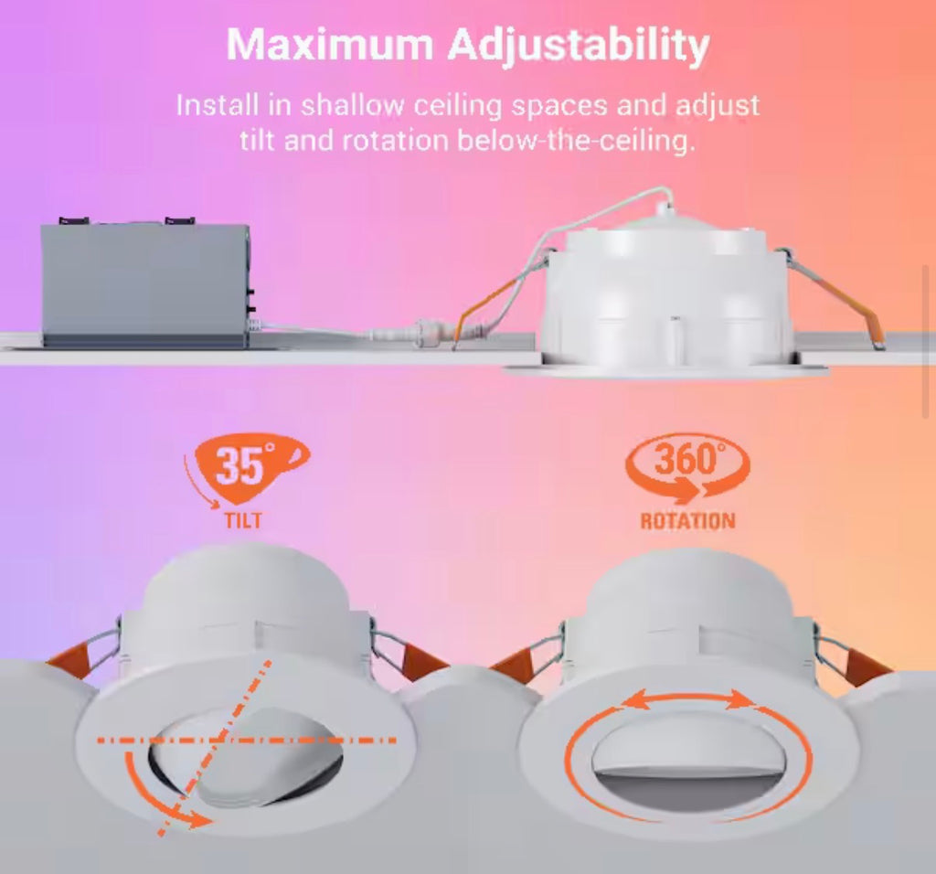 6 in. Smart Wi-Fi Canless Recessed LED light