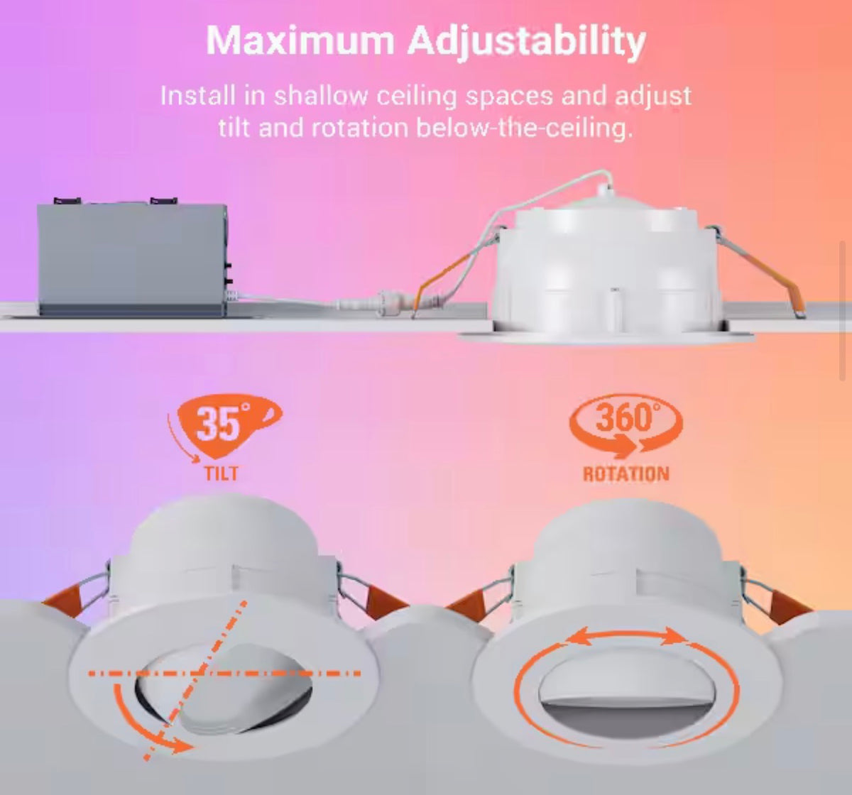 6 in. Smart Wi-Fi Canless Recessed LED light