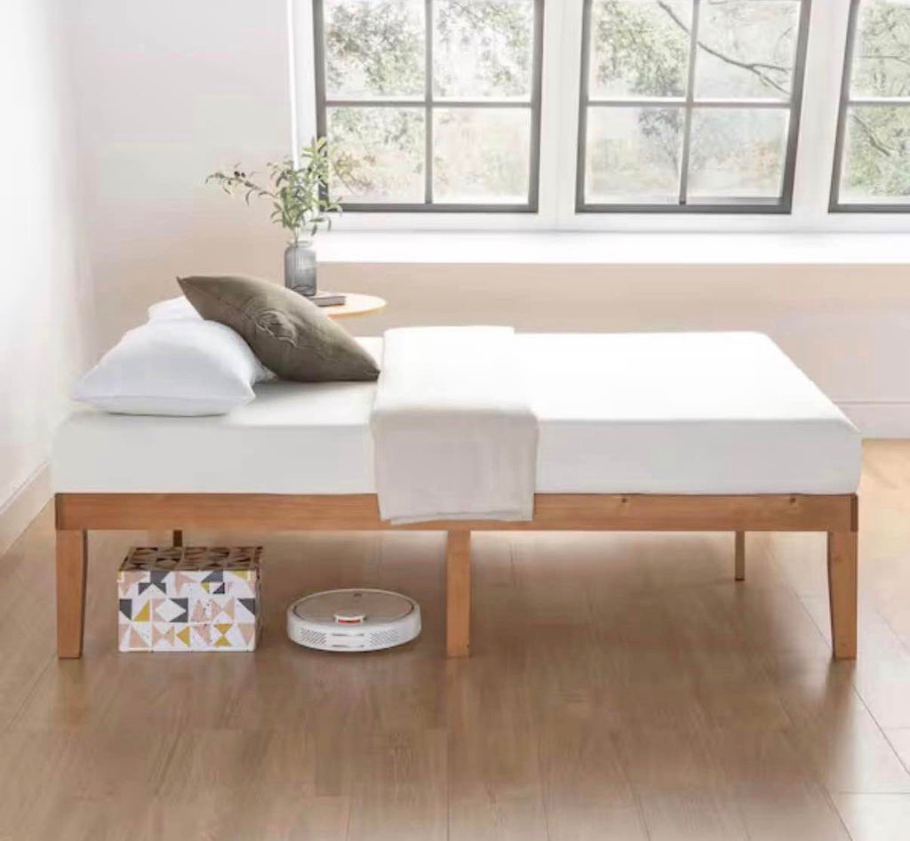 Naturalista Classic Brown Natural Pine Solid Wood Frame Queen Platform Bed