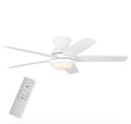 Banksville 52 in. White Flush Mount Ceiling Fan