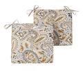 18 in. x 18 in. Arctic Paisley Square Outdoor Seat Cushion (2-Pack)