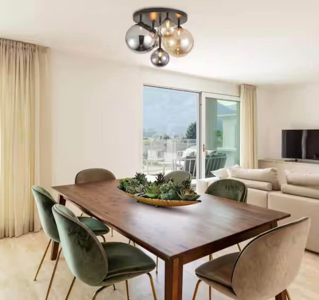 Modern 5-Light Semi Flush Mount Ceiling Light