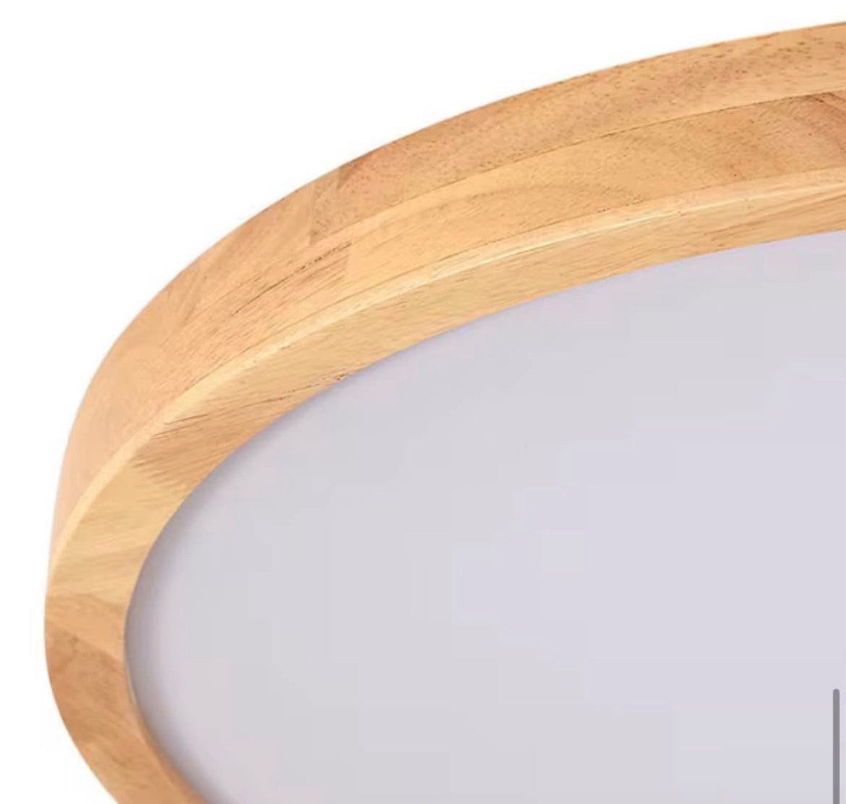 20 in Wood Round Ceiling Light