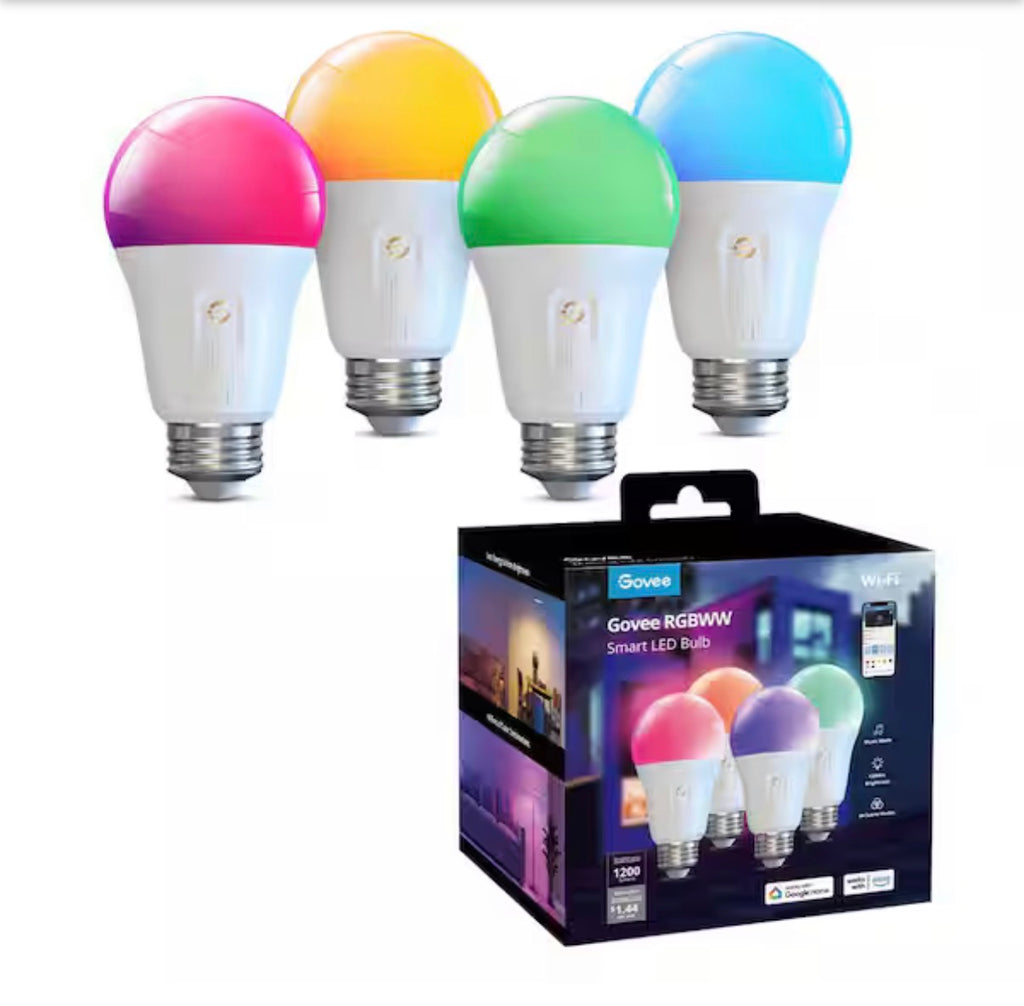 Govee Smart Wi-Fi LED Bulb 4-Pack