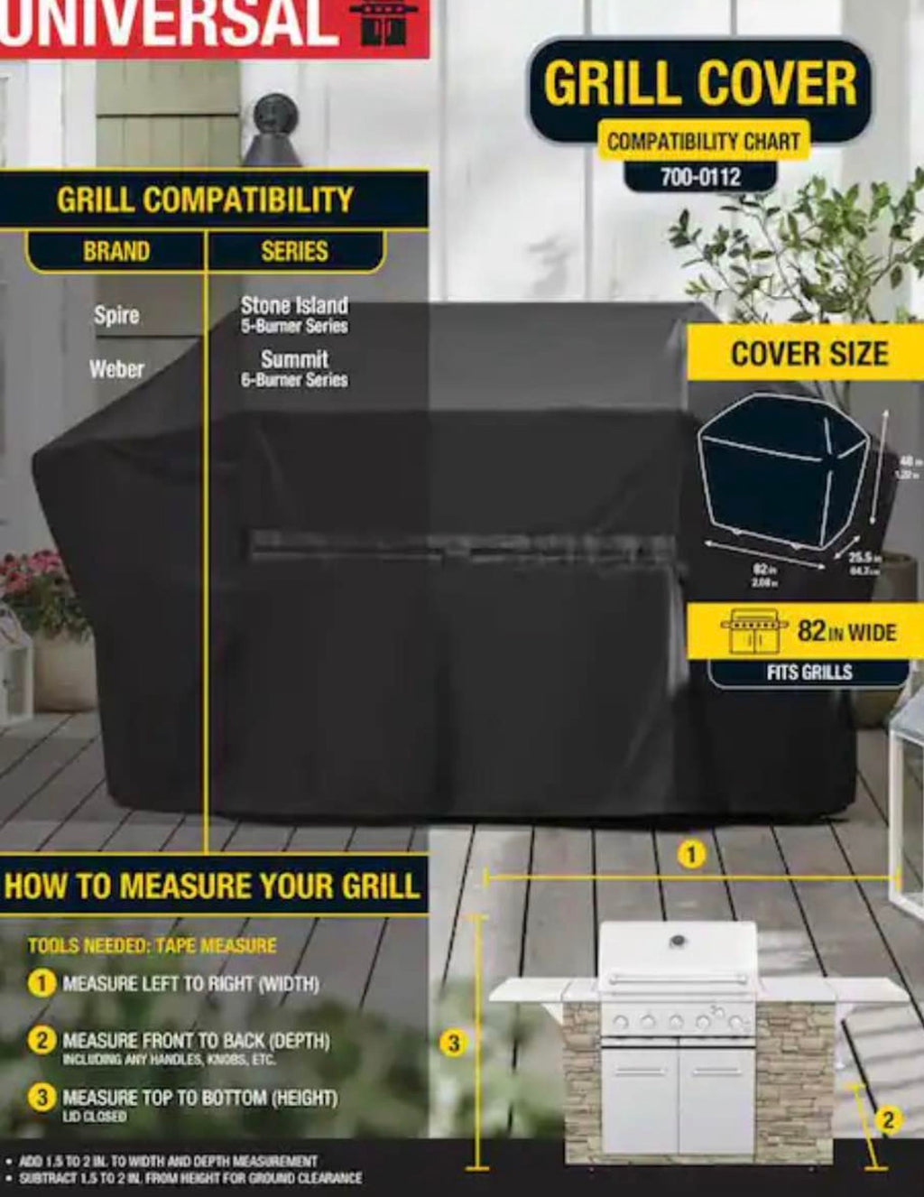 Premium Grill Cover 82 in