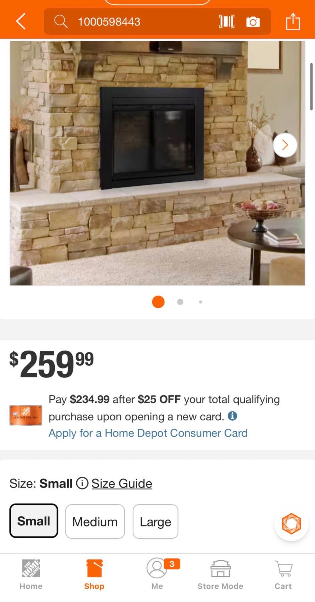 Alpine Small Glass Fireplace Doors