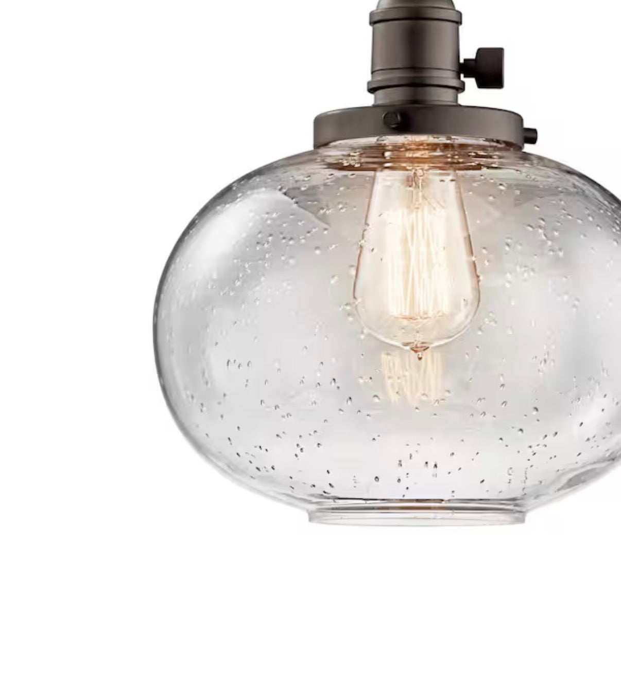 Farmhouse Shaded Kitchen Globe Mini Pendant Hanging Light