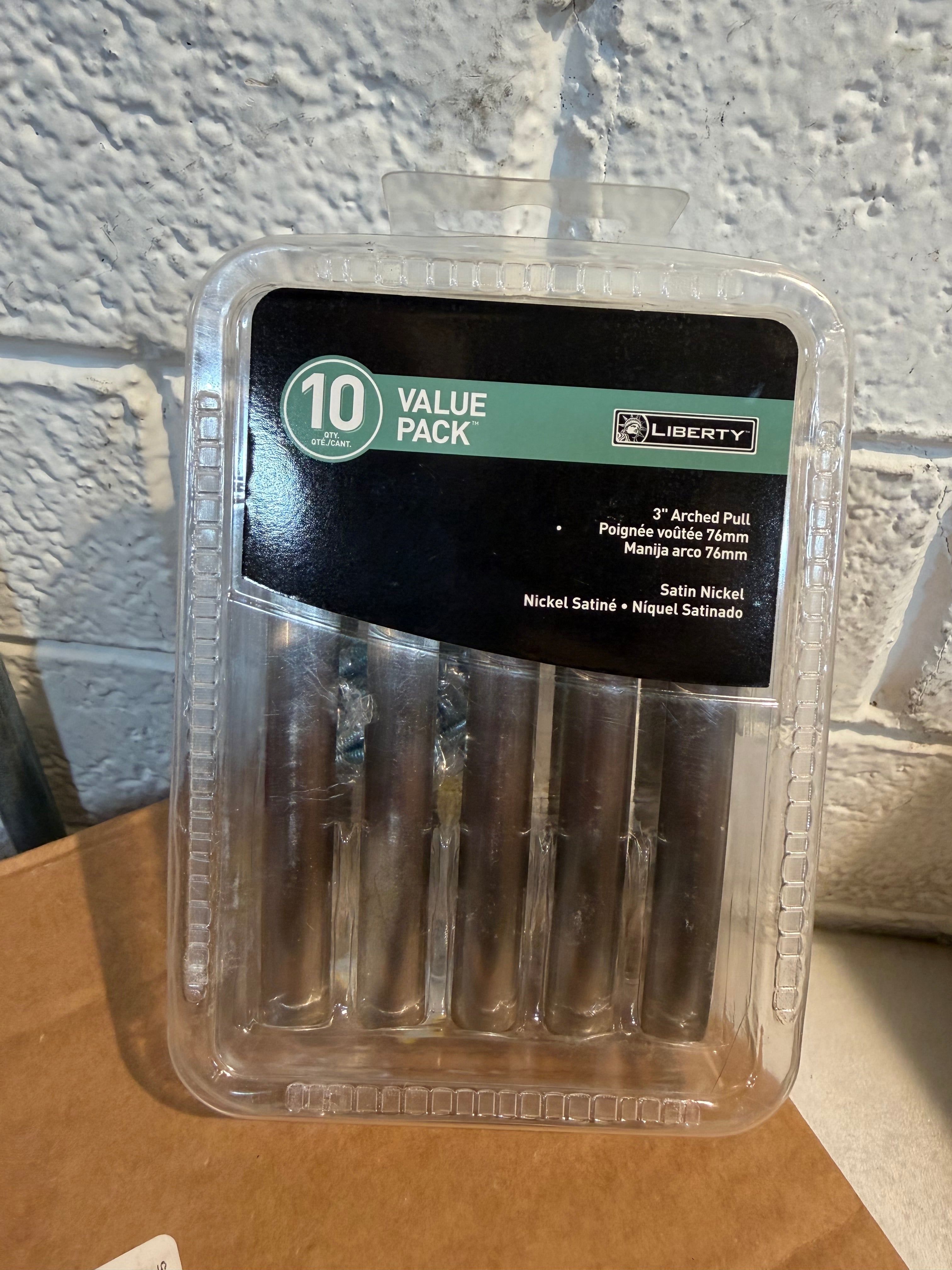 10-Pack Arched 3 in. Cabinet Drawer Bar Pulls