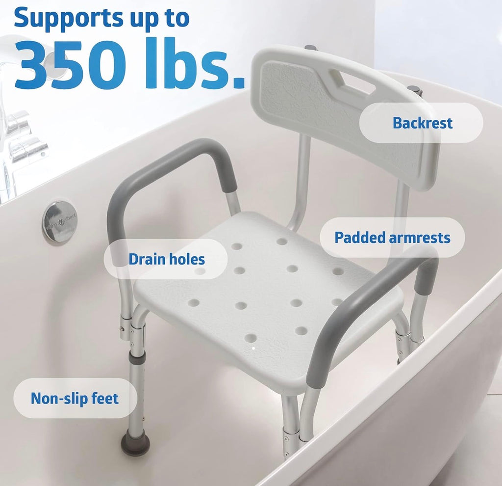 Bath Bench with back and arms