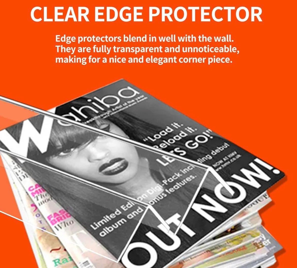 Clear Self-Adhesive Wall Corner Protectors-2 PCS