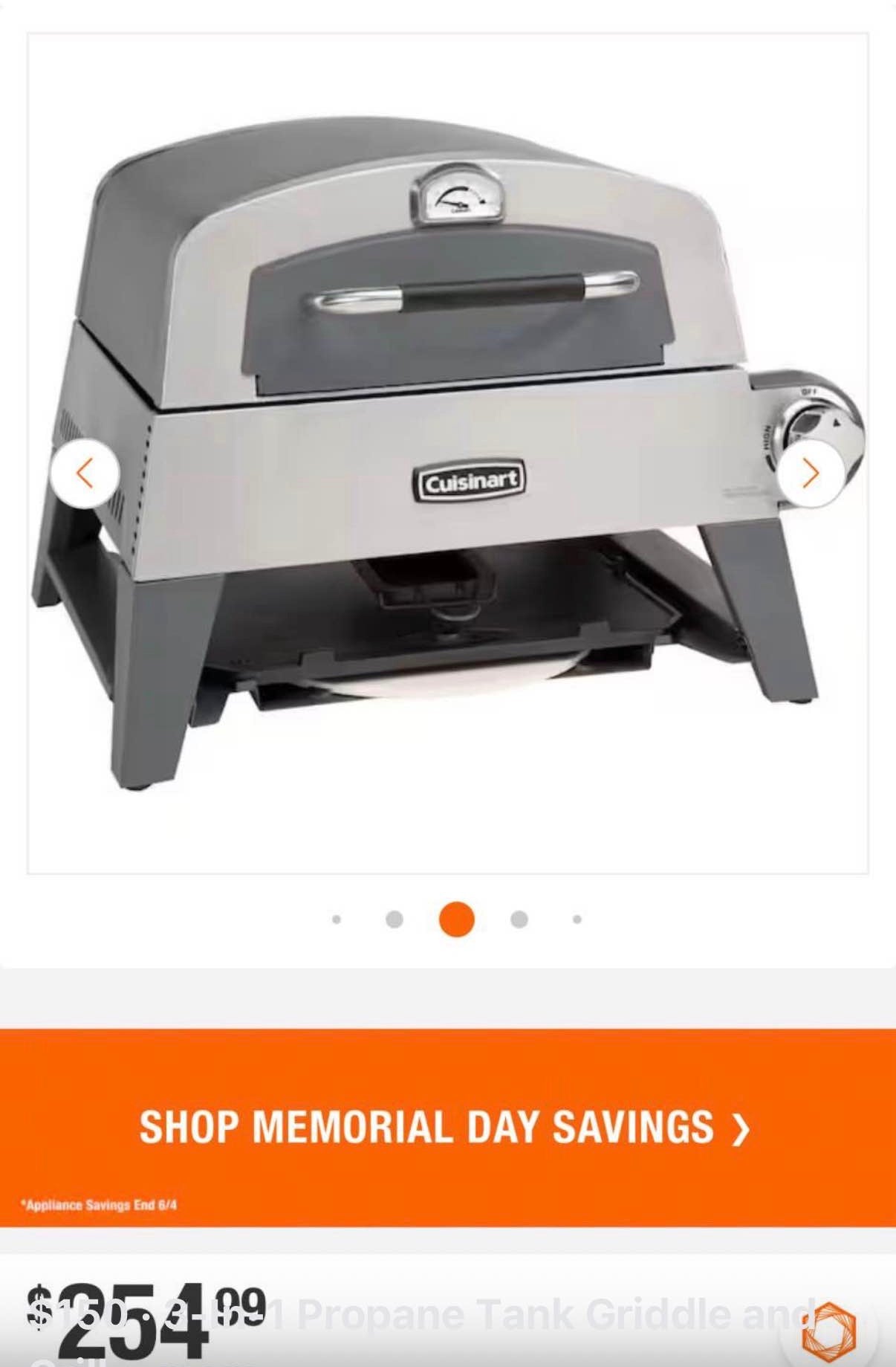 3-In-1 Propane Tank Griddle and Grill Outdoor Pizza Oven