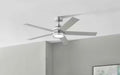 Ashburrow 52 in. Brushed Nickel Ceiling Fan with Led lights