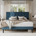 Hegg Tufted Upholstered Platform Bed Queen size