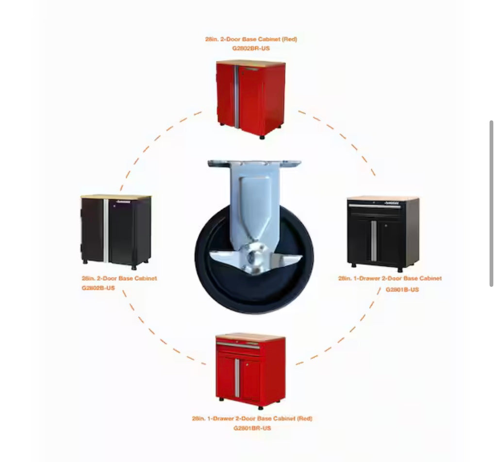 Husky Ready-to-Assemble Caster Set