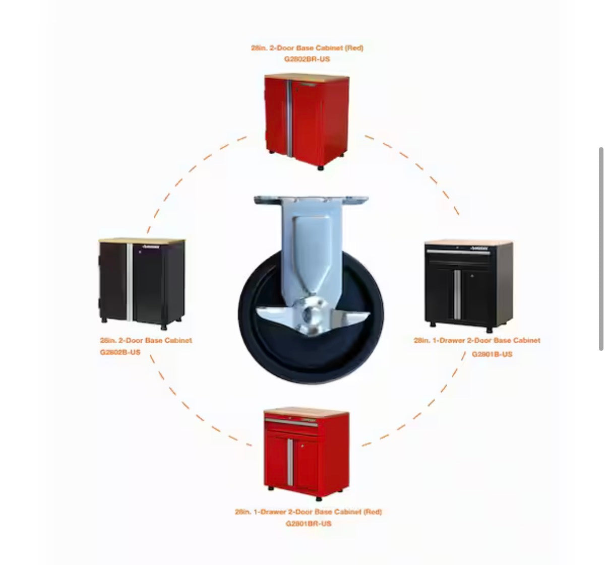 Husky Ready-to-Assemble Caster Set